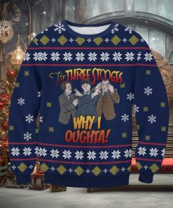 The Three Stooges Ugly Sweater Christmas Gift