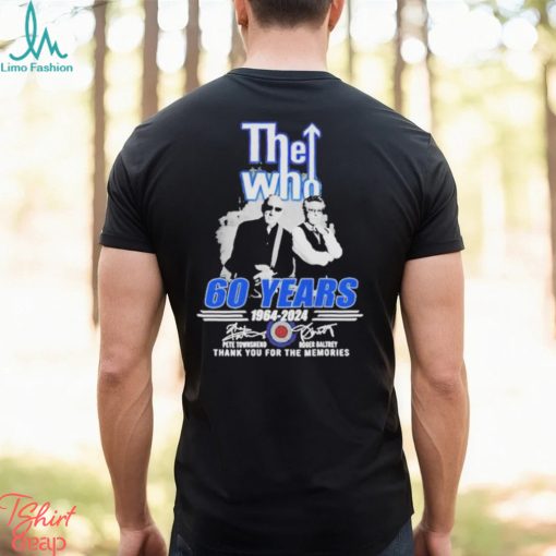 The Who 60 Years 1964 2024 Thank You For The Memories Signatures Shirt