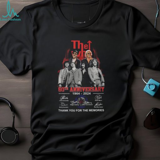 The Who 60th Anniversary 1964 – 2024 Thank You For The Memories T Shirt