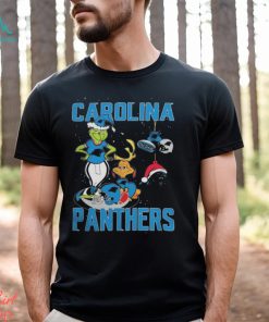 The grinch and dog carolina panthers Christmas 2023 T shirt