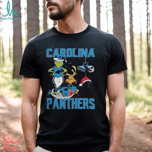 The grinch and dog carolina panthers Christmas 2023 T shirt