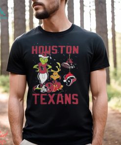 The grinch and dog houston texans Christmas 2023 T shirt