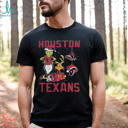 The grinch and dog houston texans Christmas 2023 T shirt