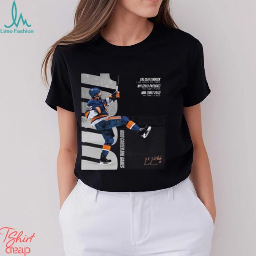 The new york islanders cal clutterbuck 1000 career nhl games shirt
