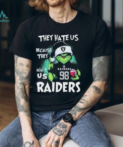 They Hate Us Because Ain’t Us Las Vegas Raiders The Grinch Christmas Shirt