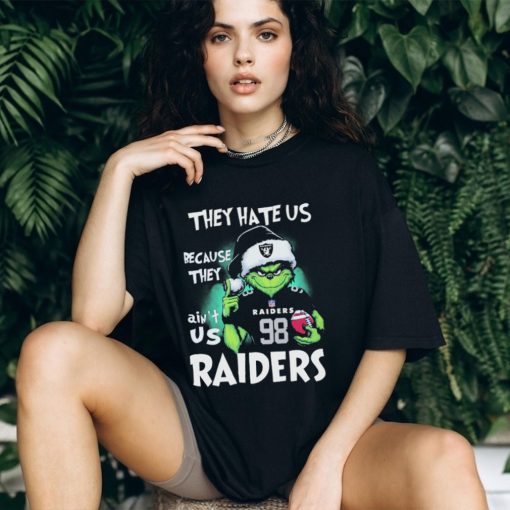 They Hate Us Because Ain’t Us Las Vegas Raiders The Grinch Christmas Shirt