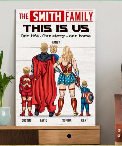 This Is Family, Our Story, Our Home Personalized Canvas Prints, Family Canvas