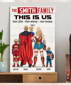 This Is Family, Our Story, Our Home Personalized Canvas Prints, Family Canvas, hoodie, sweater, long sleeve and tank top This Is Family, Our Story, Our Home Personalized Canvas Prints, Family Canvas