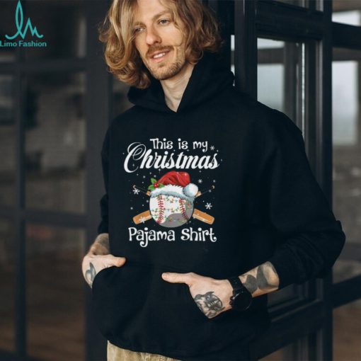 This Is My Christmas Pajama Shirt   Funny Christmas Baseball Classic T Shirt