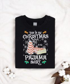 This Is My Christmas Pajama Shirt Funny Christmas Cake Shirt