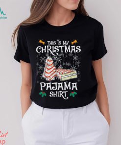 This Is My Christmas Pajama Shirt Funny Christmas Cake T Shirt