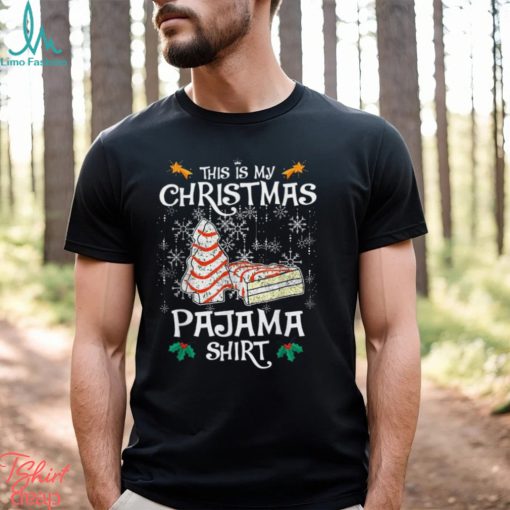 This Is My Christmas Pajama Shirt Funny Christmas Cake T Shirt