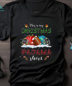 This Is My Christmas Pajama Shirt Funny Christmas Football Classic T Shirt