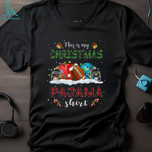 This Is My Christmas Pajama Shirt   Funny Christmas Football Classic T Shirt