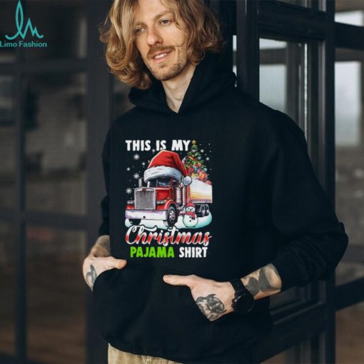 This Is My Christmas Pajama Shirt   Funny Christmas Trucker Classic T Shirt