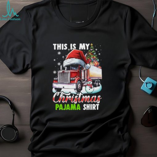 This Is My Christmas Pajama Shirt   Funny Christmas Trucker Classic T Shirt