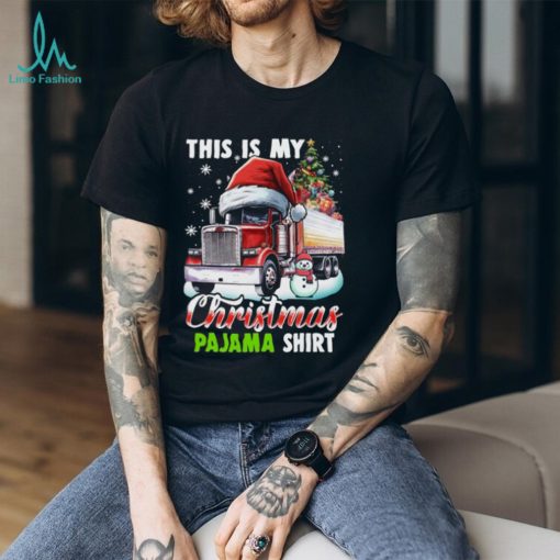 This Is My Christmas Pajama Shirt   Funny Christmas Trucker Classic T Shirt