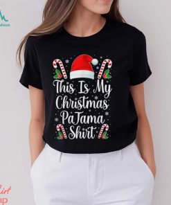 This Is My Christmas Pajama Shirt Funny Family Matching Xmas T Shirt