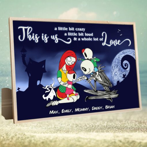 This Is Us Horror Family Personalized Canvas Poster