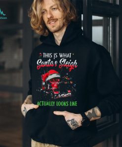 This Is What Santa's Sleigh Actually Looks Like Funny Christmas Trucker Classic T Shirt