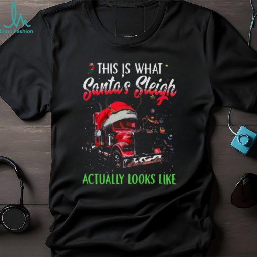 This Is What Santa’s Sleigh Actually Looks Like   Funny Christmas Trucker Classic T Shirt