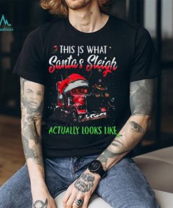 This Is What Santa's Sleigh Actually Looks Like Funny Christmas Trucker Classic T Shirt