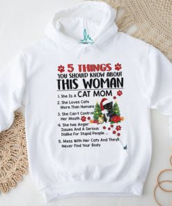 This Woman Loves Cats and Christmas Shirt