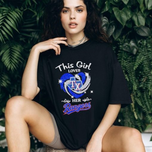 This girl love her Texas Rangers 2023 world champions shirt