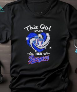 This girl love her Texas Rangers 2023 world champions shirt