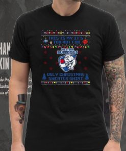 This is my it’s too hot for Western Bulldogs Ugly christmas sweater T shirt