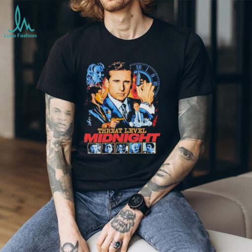 Threat Level Midnight Retro Vintage Spy Movie T Shirt