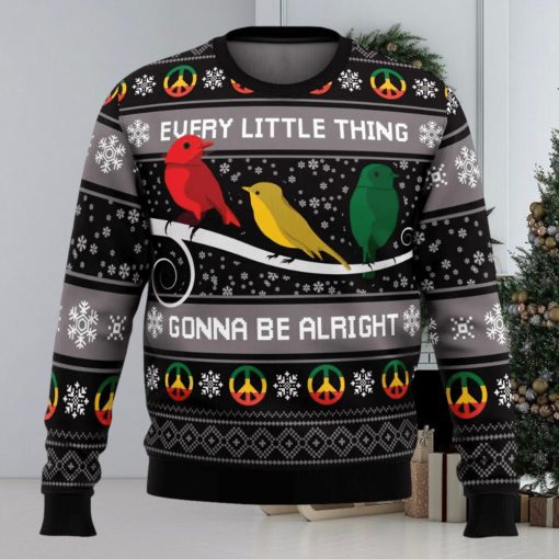 Three Little Birds Bob Marley Ugly Christmas Sweater