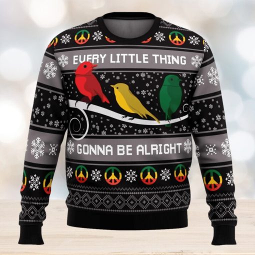 Three Little Birds Bob Marley Ugly Christmas Sweater