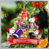 Tigers Snoopy Christmas NCAA Ornament Personalized Your Family Name