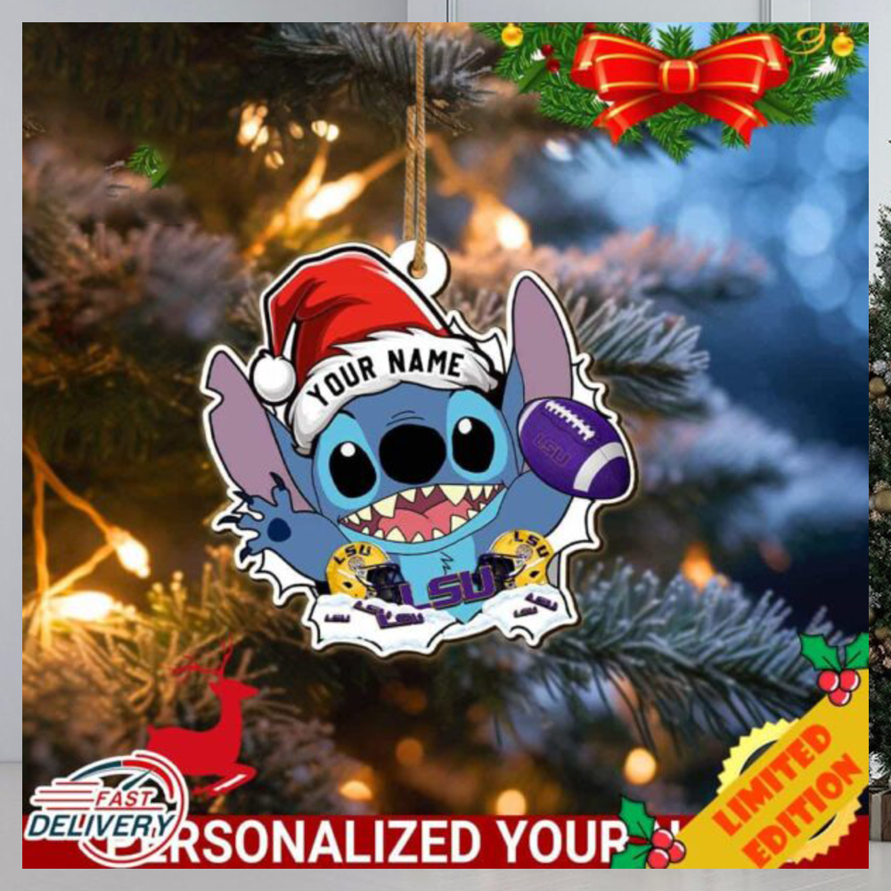 Tigers Stitch Christmas Ornament NCAA Custom With Stitch Ornament Tigers Stitch Christmas Ornament NCAA Custom With Stitch Ornament