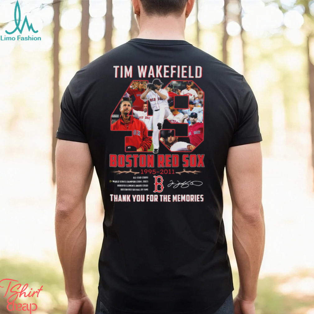 Tim Wakefield 49 red sox 1995 2011 2 world series champions thank