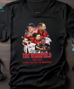Tim wakefield 49 boston red sox 1966 2023 thank you for the memories signature shirt