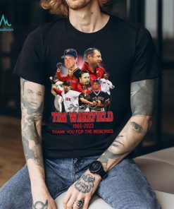 Tim wakefield 49 boston red sox 1966 2023 thank you for the memories signature shirt