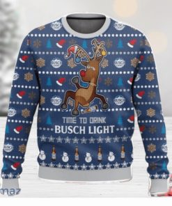 Time To Drink Busch Light Ugly Christmas Sweater Christmas Holiday Gift