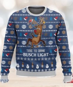 Time To Drink Busch Light Ugly Christmas Sweater Christmas Holiday Gift