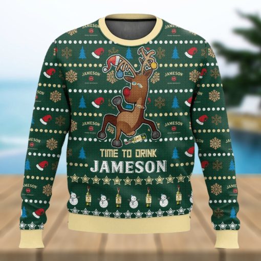 Time To Drink Jameson Ugly Christmas Sweater