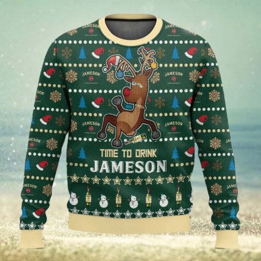 Time To Drink Jameson Ugly Christmas Sweater