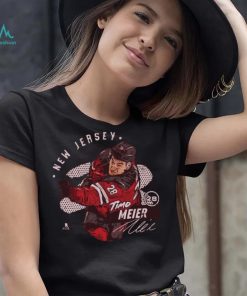 Timo Meier New Jersey Dots WHT Shirt