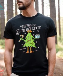 Tis the season to be unhealthy Christmas tree shirt