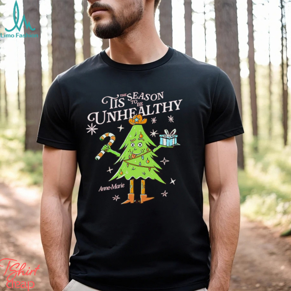 Tis the season to be unhealthy Christmas tree shirt Tis the season to be unhealthy Christmas tree shirt