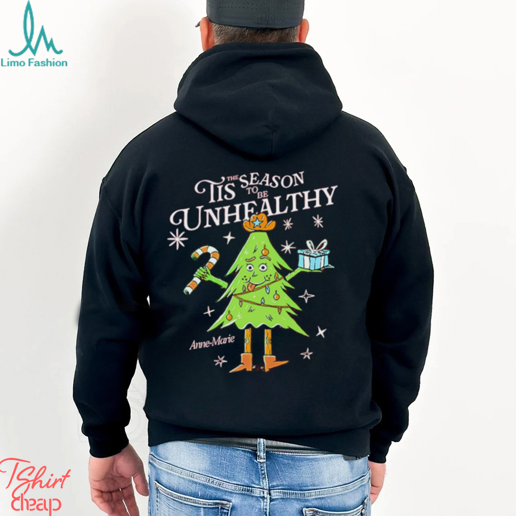 Tis the season to be unhealthy Christmas tree shirt Tis the season to be unhealthy Christmas tree shirt