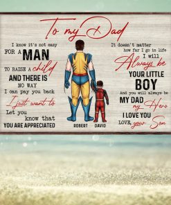 To My Super Dad, Will Always Be My Hero Poster