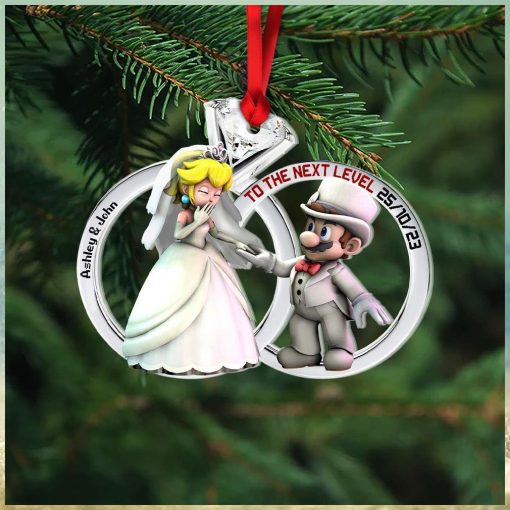 To The Next Level, Personalized Ornaments For Couple, Christmas Gift, Anniversary Gift Ideas