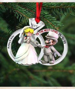 To The Next Level, Personalized Ornaments For Couple, Christmas Gift, Anniversary Gift Ideas