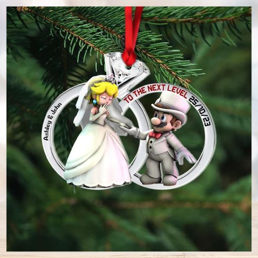 To The Next Level, Personalized Ornaments For Couple, Christmas Gift, Anniversary Gift Ideas